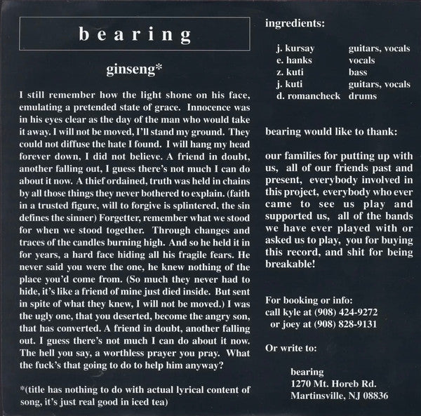 Bearing / Sky Falls Down : Bearing / Sky Falls Down (7")
