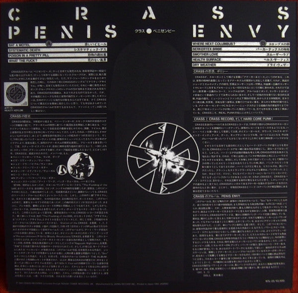 Crass : Penis Envy (LP, Album)