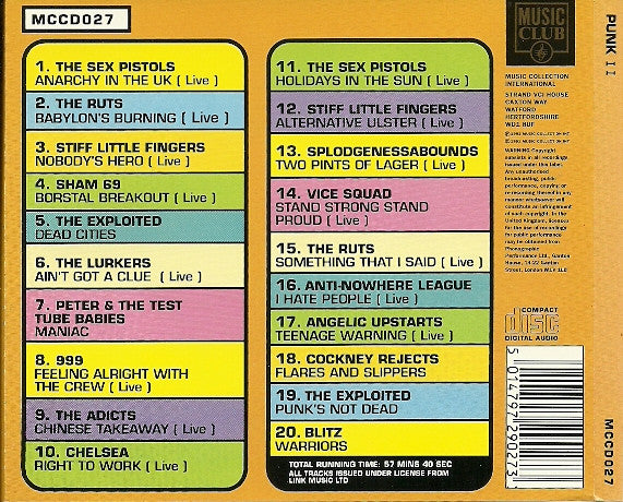 Various : Punk II (CD, Comp)