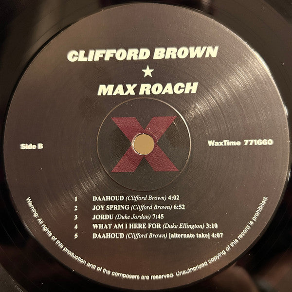 Clifford Brown & Max Roach* : Clifford Brown & Max Roach (LP, Album, RE, 180)