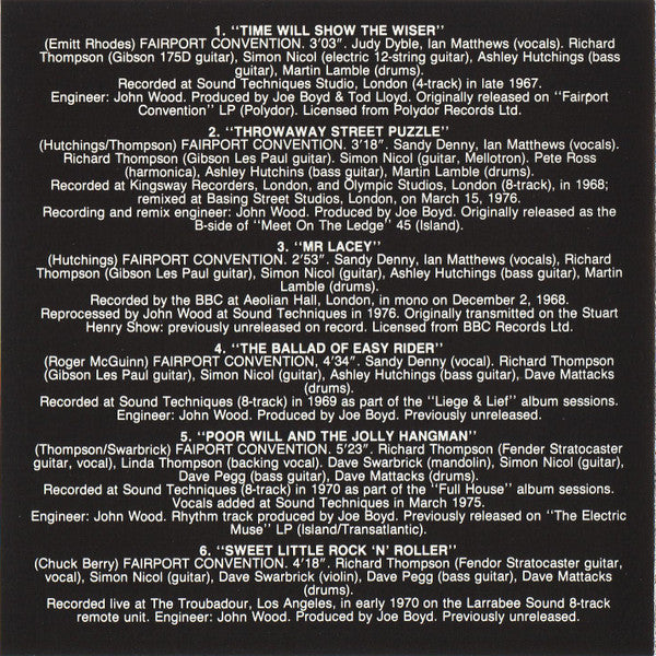 Richard Thompson : (Guitar, Vocal) A Collection Of Unreleased And Rare Material 1967-1976 (CD, RE)