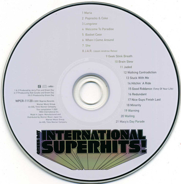 Green Day : International Superhits! (CD, Comp)