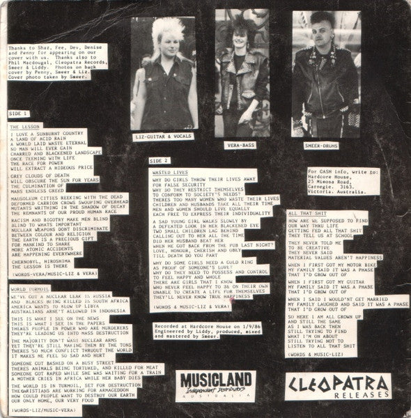 Gash (7) : The Lesson (7", EP)