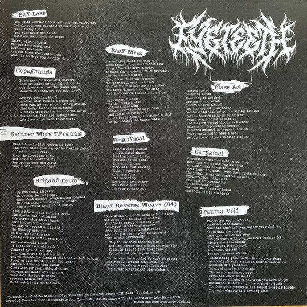 Burial Røt / Eyeteeth : Burial Røt / Eyeteeth (LP, Ltd, Die)