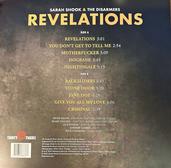 Sarah Shook And The Disarmers : Revelations (LP, Album)