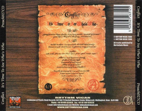 Conflict (2) : It's Time To See Who's Who (CD, RE)