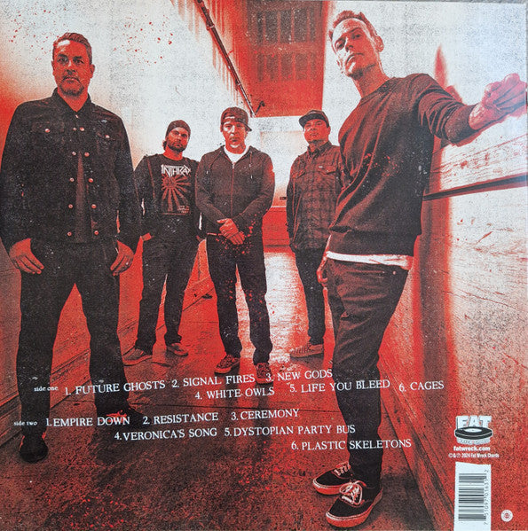 Strung Out : Dead Rebellion (LP, Album, Whi)
