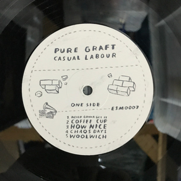 Pure Graft : Casual Labour (12", EP, Ltd, Whi)