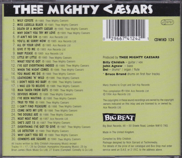 Thee Mighty Caesars : Caesar's Pleasure (CD, Comp, RP)