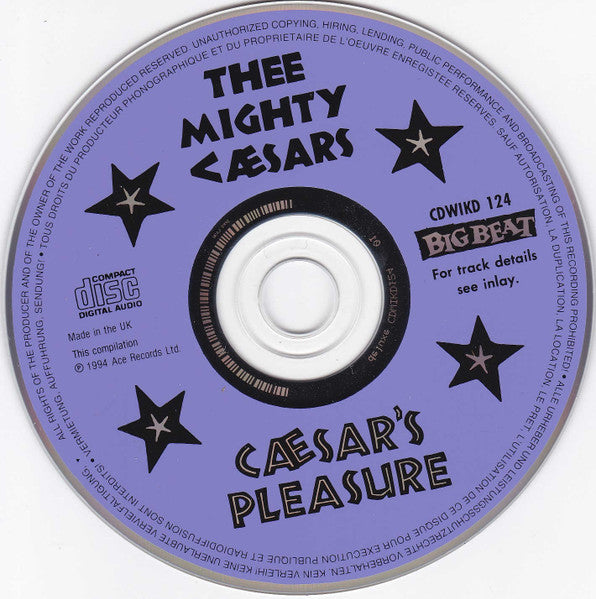 Thee Mighty Caesars : Caesar's Pleasure (CD, Comp, RP)