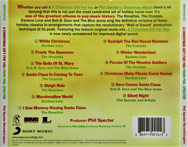 Phil Spector : A Christmas Gift For You From Phil Spector (CD, Album, Mono, RE, RM)
