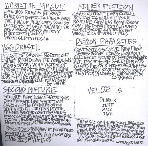 Veloz : Veloz (7", Ltd)