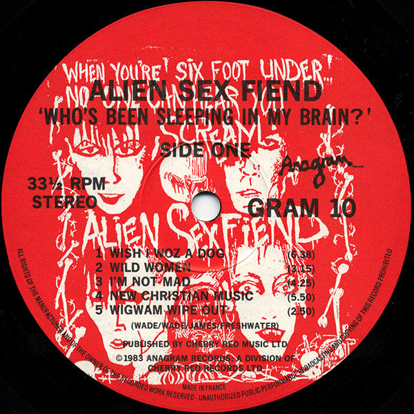 Alien Sex Fiend : Who's Been Sleeping In My Brain (LP, Album)