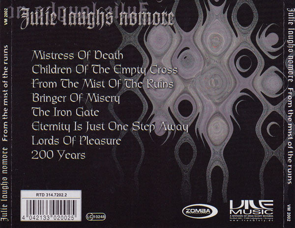 Julie Laughs Nomore : From The Mist Of The Ruins (CD, Album)