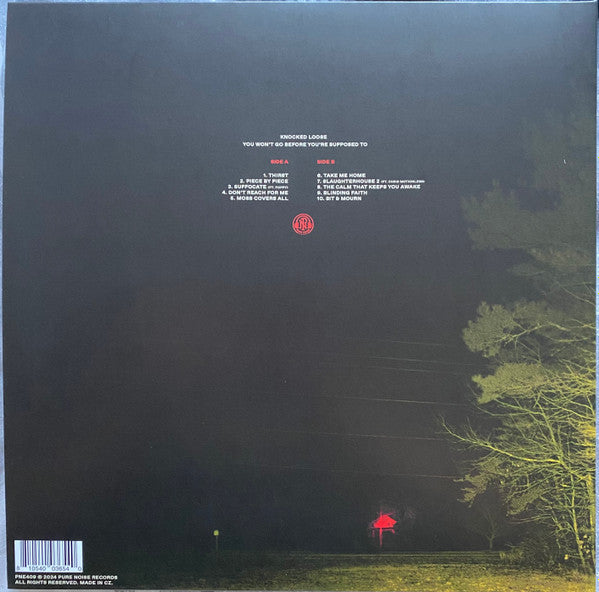 Knocked Loose : You Won't Go Before You're Supposed To (LP, Album, Ltd, Cle)