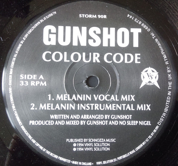 Gunshot : Colour Code (Remixes) (12")