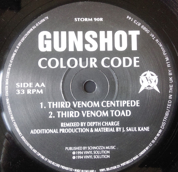 Gunshot : Colour Code (Remixes) (12")