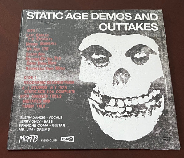The Misfits* : Static Age Demos And Outtakes (LP, Unofficial, Red)