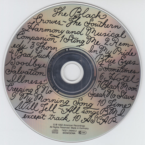 The Black Crowes : The Southern Harmony And Musical Companion (CD, Album, RE)