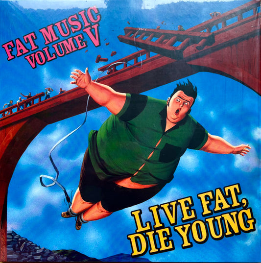 Various : Fat Music Volume V: Live Fat, Die Young (LP, Album, Comp, RE)