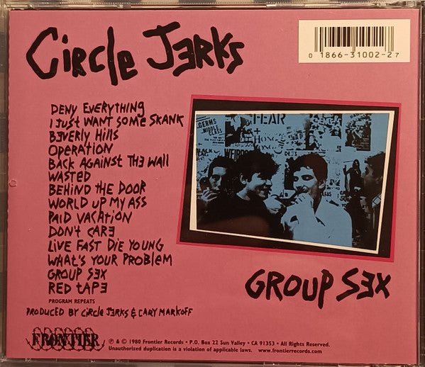 Circle Jerks : Group Sex (CD, Album, RE)