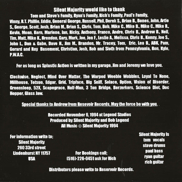 Silent Majority (3) : This Island Earth (7")