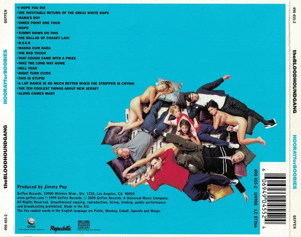 Bloodhound Gang : Hooray For Boobies (CD, Album, RE)