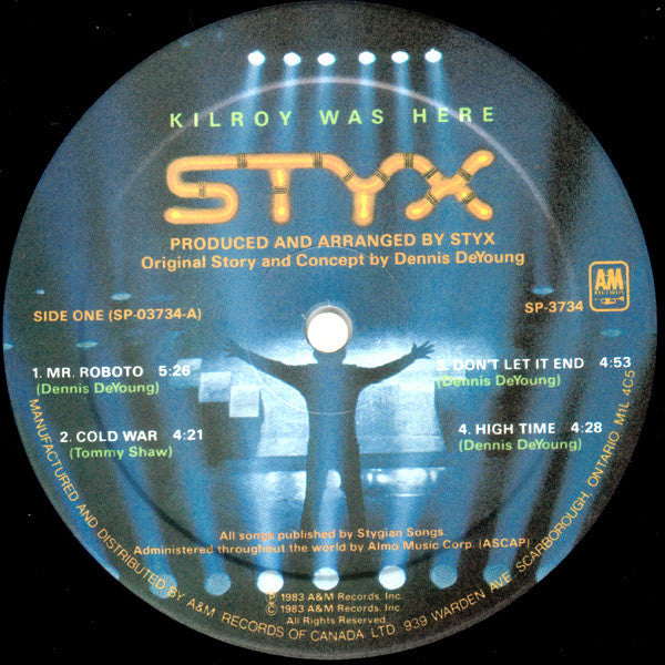 Styx : Kilroy Was Here (LP, Album, KC-)