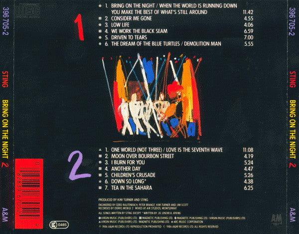 Sting : Bring On The Night (2xCD, Album, RE, RP, PMD)