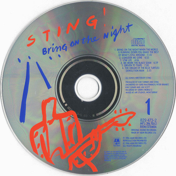Sting : Bring On The Night (2xCD, Album, RE, RP, PMD)