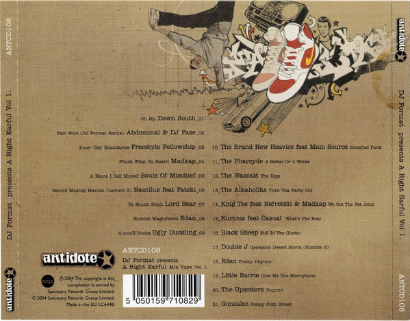 DJ Format : A Right Earful (Volume 1) (CD, Comp, Mixed, Mixtape)