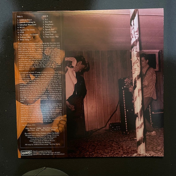 Artificial Peace : Complete Session November 81 (LP, Album, RE, Ora)