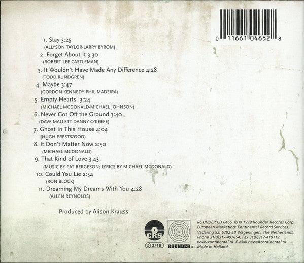 Alison Krauss : Forget About It (CD, Album)
