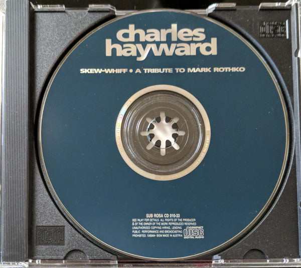 Charles Hayward : Skew-Whiff · A Tribute To Mark Rothko (CD, Album)