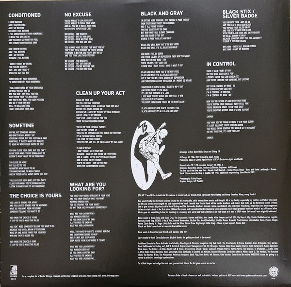 Stäläg 13* : In Control (LP, Album, RE, RM)