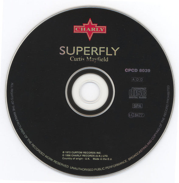 Curtis Mayfield : Superfly (The Original Motion Picture Soundtrack) (CD, Album, RE, RM, Pil)