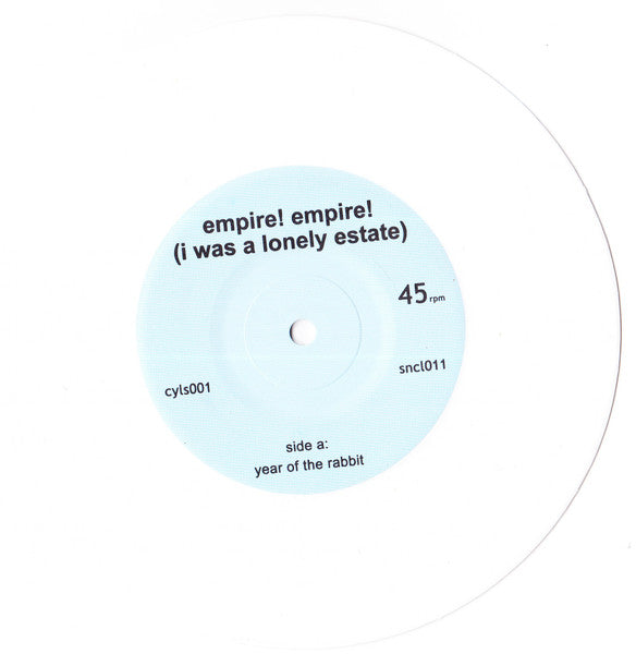 Empire! Empire! (I Was A Lonely Estate) : Year Of The Rabbit (7", Single, Whi + CDr)