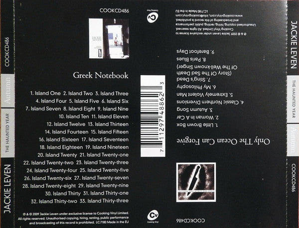 Jackie Leven : The Haunted Year - Autumn (Greek Notebook / Only The Ocean Can Forgive) (CD, Album + CD, Album + Comp)
