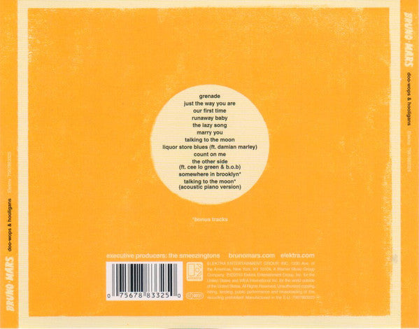 Bruno Mars : Doo-Wops & Hooligans (CD, Album, RE)