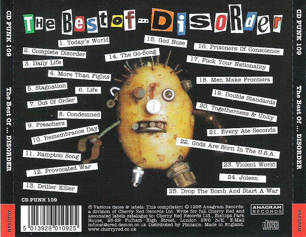 Disorder (3) : The Best Of ... Disorder (CD, Comp)