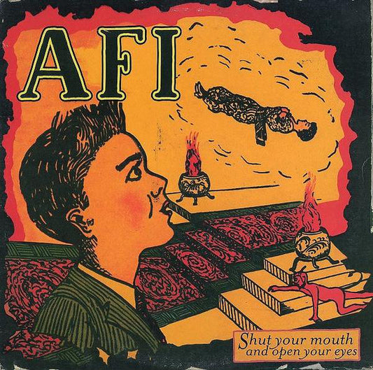 AFI : Shut Your Mouth And Open Your Eyes (LP, Album, Ltd, Gre)