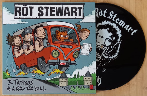 Röt Stewart : 3 Tattoos & A Road Tax Bill (LP, S/Sided)