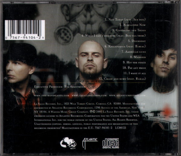 Transplants : Haunted Cities (CD, Album, Jew)