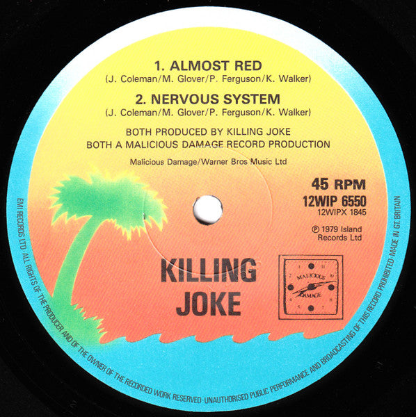 Killing Joke : Almost Red (12", Single)