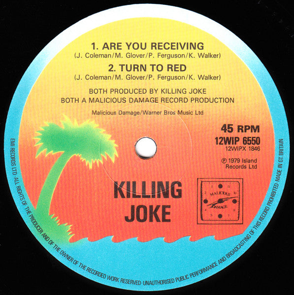 Killing Joke : Almost Red (12", Single)