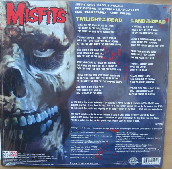 Misfits : Twilight Of The Dead (12", Ltd, Blu)
