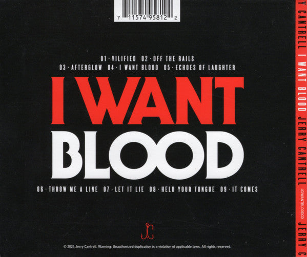 Jerry Cantrell : I Want Blood (CD, Album)
