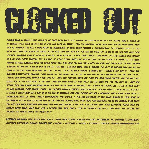 Clocked Out : Clocked Out (7", W/Lbl)