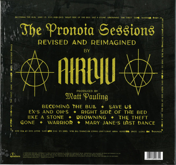 Atreyu : The Pronoia Sessions (Revised And Reimagined) (LP, Album, Ltd, Gol)