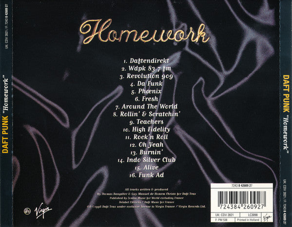 Daft Punk : Homework (CD, Album)